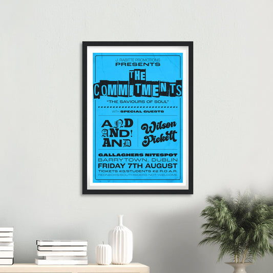 The Commitments Gig Poster - Blue