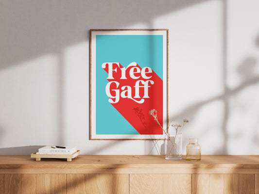 Free Gaff (blue/red) - Wall Art