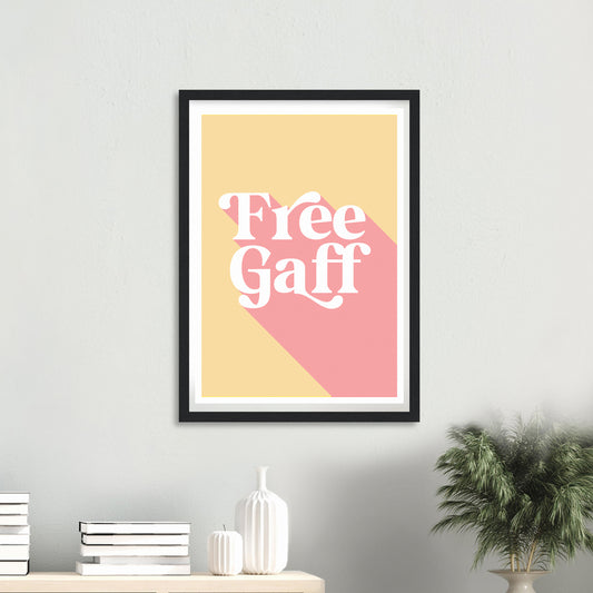 Free Gaff (yellow/pink) - Wall Art